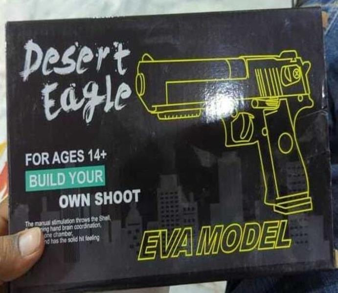 Desert Eagle Air Gun With Nerf Bullets.