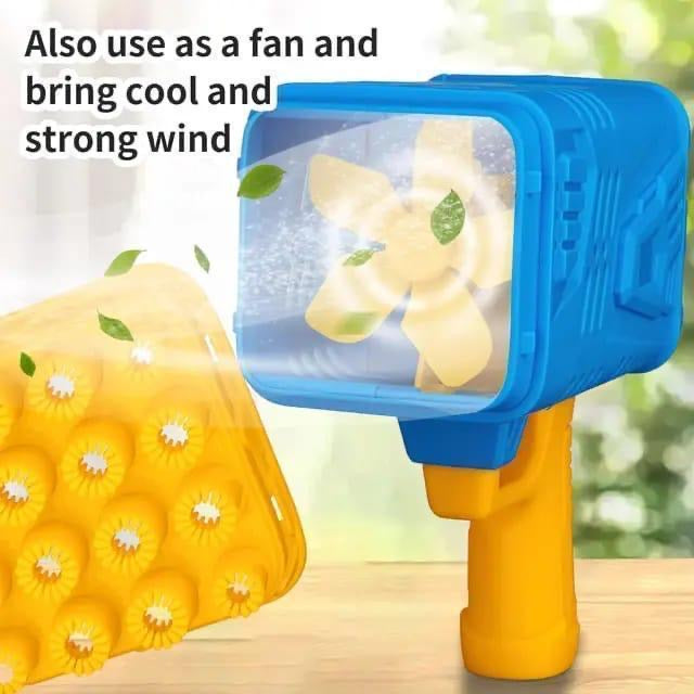 Exciting Multi-colour Bubble Gun - 1 Pc Plastic Fun Toy For Kids.