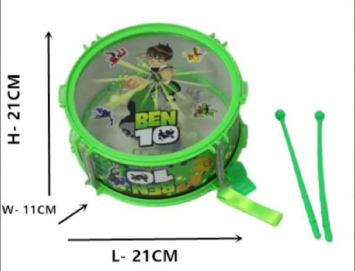 Colourful Plastic Musical Drum - Plastic Dhol