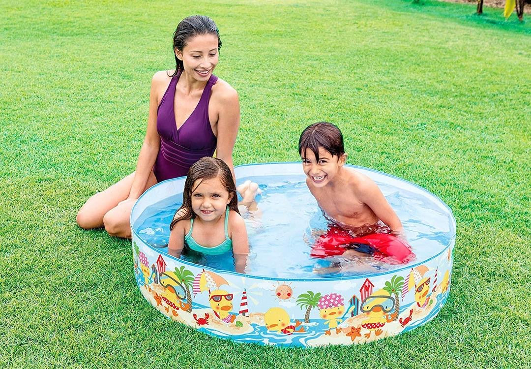 Colourful Rubber Swimming Pool For Endless Fun In Summer.